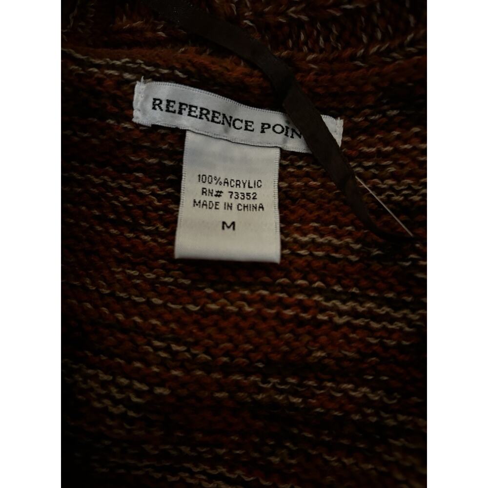 Reference Point Open Front Fall Ruffle Shawl Sz M - Picture 3 of 8
